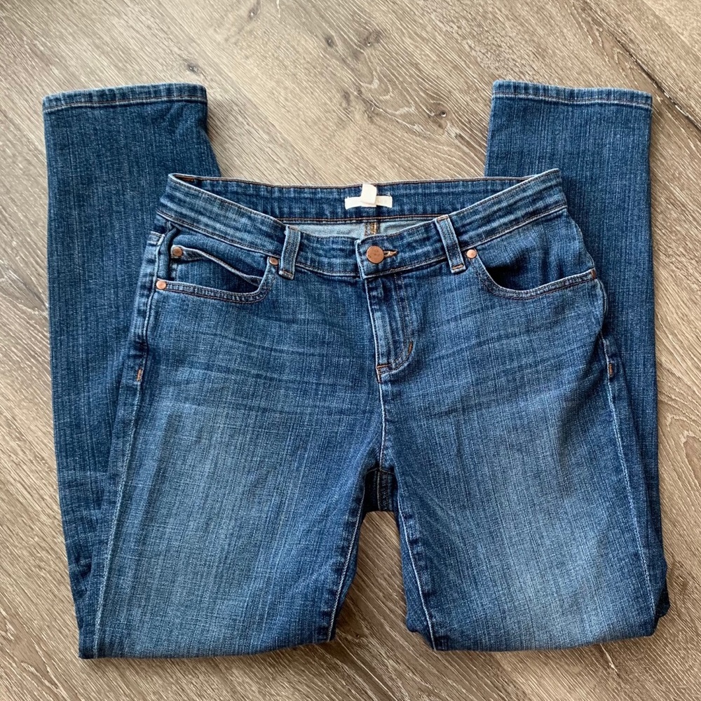 Eileen Fisher Slim Skinny Tapered Jeans Size 4